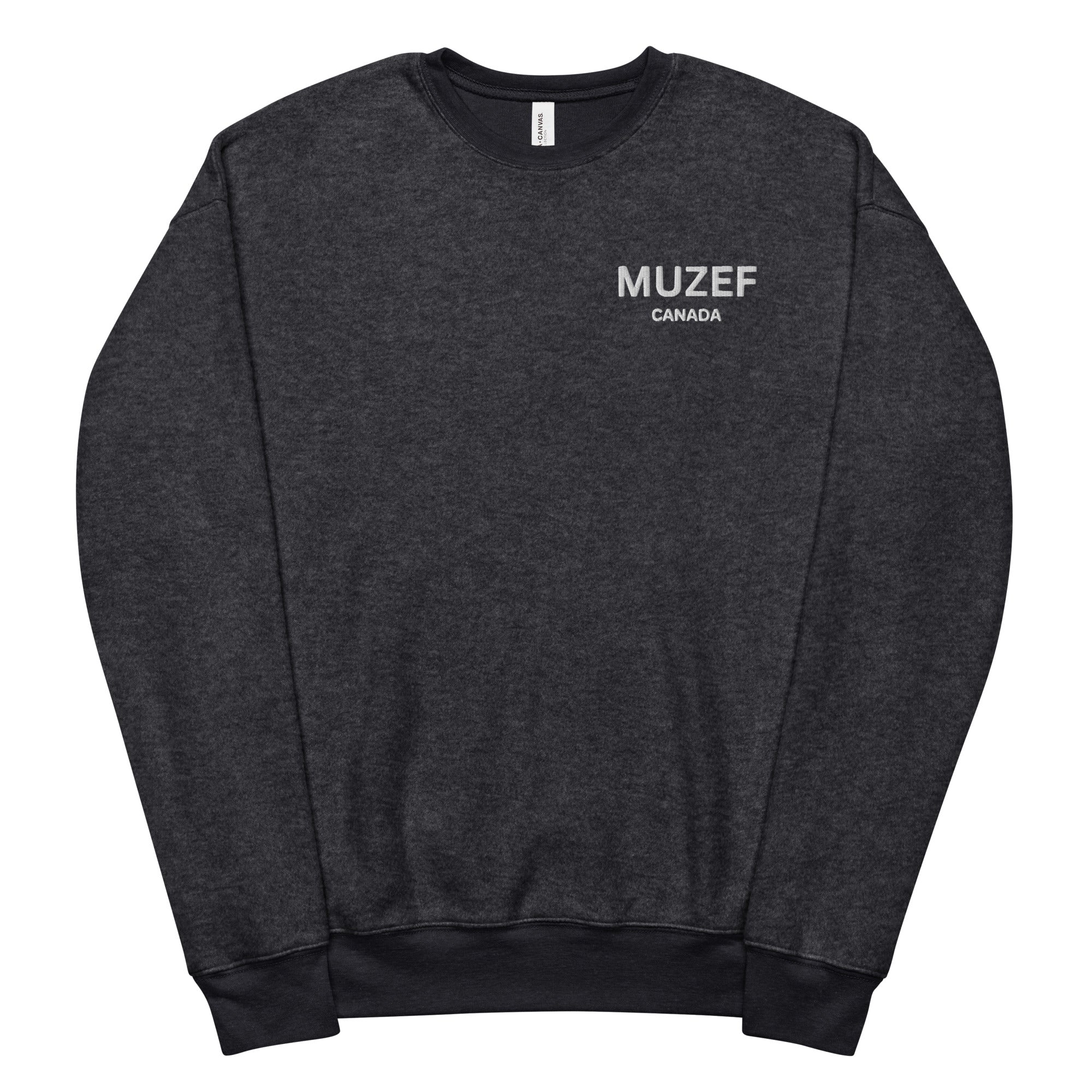 Unisex sueded fleece sweatshirt